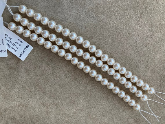 Czech glass pearl best sale beads
