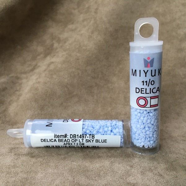 Delica 11/0, DB1497, Opaque Light Sky Blue by Miyuki