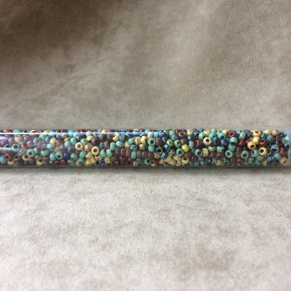 Raku Picasso Mix, 8/0 Seed Bead Mix by Miyuki