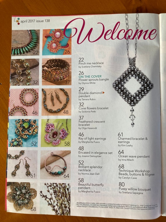 Bead & Button Magazine, April 2017, Issue 138 - Etsy