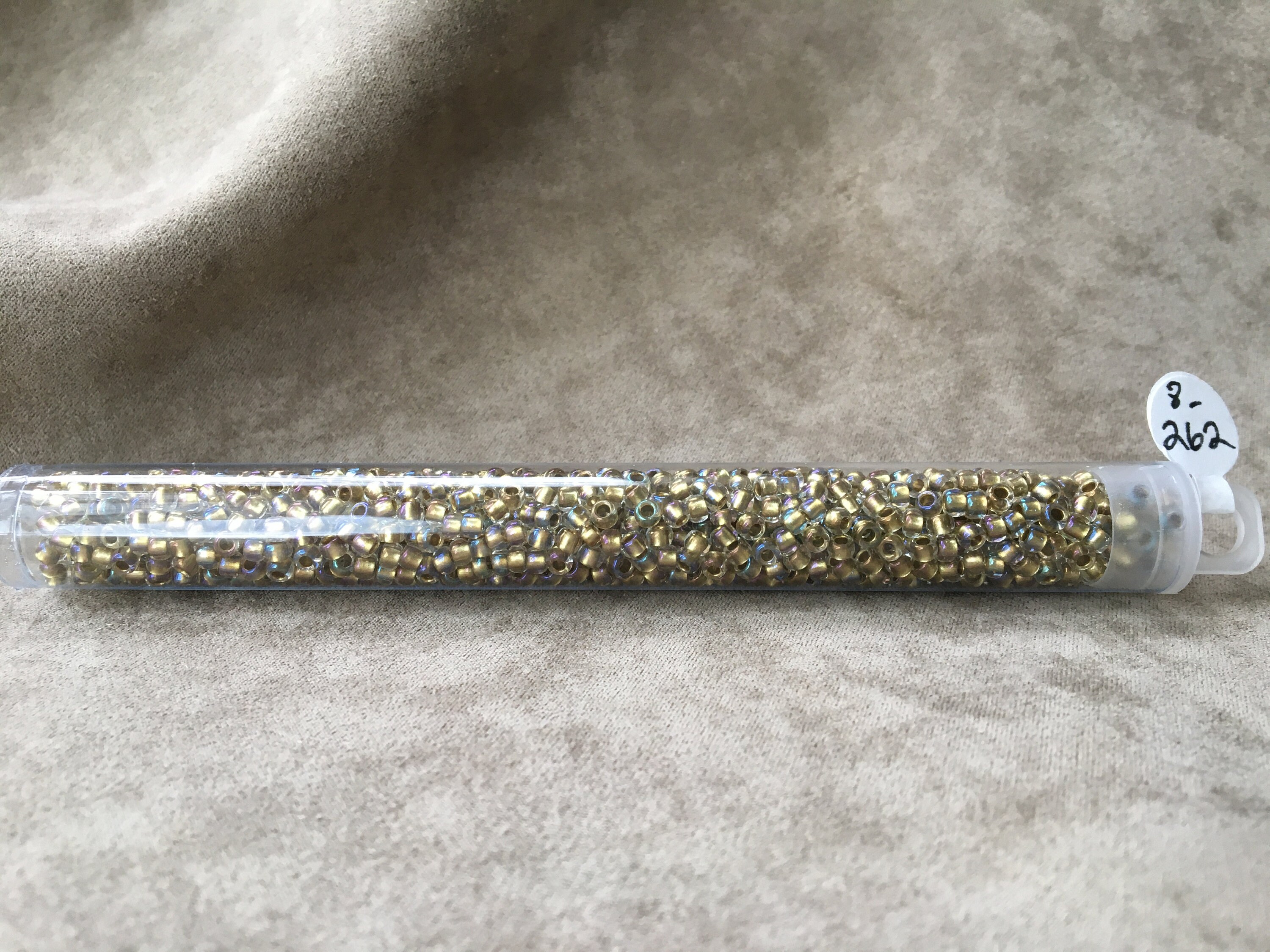 8-262, Inside-color Crystal Gold-lined, 8/0 Seed Bead by Toho - Etsy