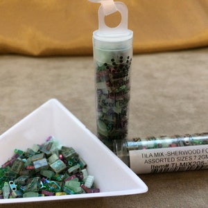 Tila Mix, Sherwood Forest, TLMIX205, Miyuki 2 Hole Bead