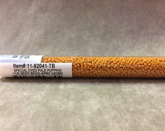 11-92041, Special Dyed Pale Pumpkin, 11/0 Seed Bead by Miyuki