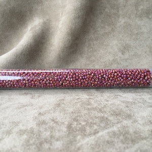 11-2639F, Semi Glazed Dark Red Rainbow / Marsala, 11/0 Seed Bead by Toho