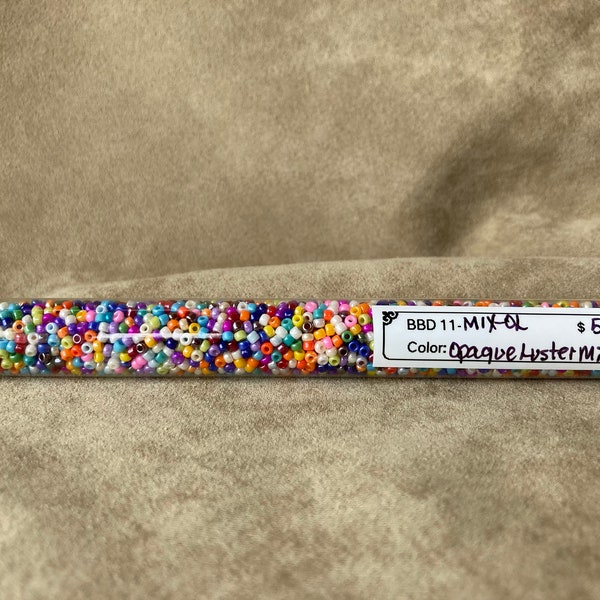 11-MIX-OL, Opaque Luster Multi Color Mix, 11/0 Japanese Seed Bead Mix
