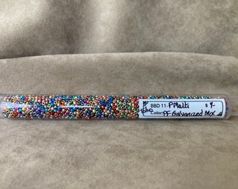 11-PMulti, PermaFinish Galvanized Mix, 11/0 Seed Bead by Toho