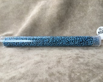 11-511F, Higher Metallic Frosted Mediterranean Blue, 11/0 Seed Bead by Toho