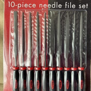 Ergo Needle File Set, 10 Piece with Bonus Storage Sleeve