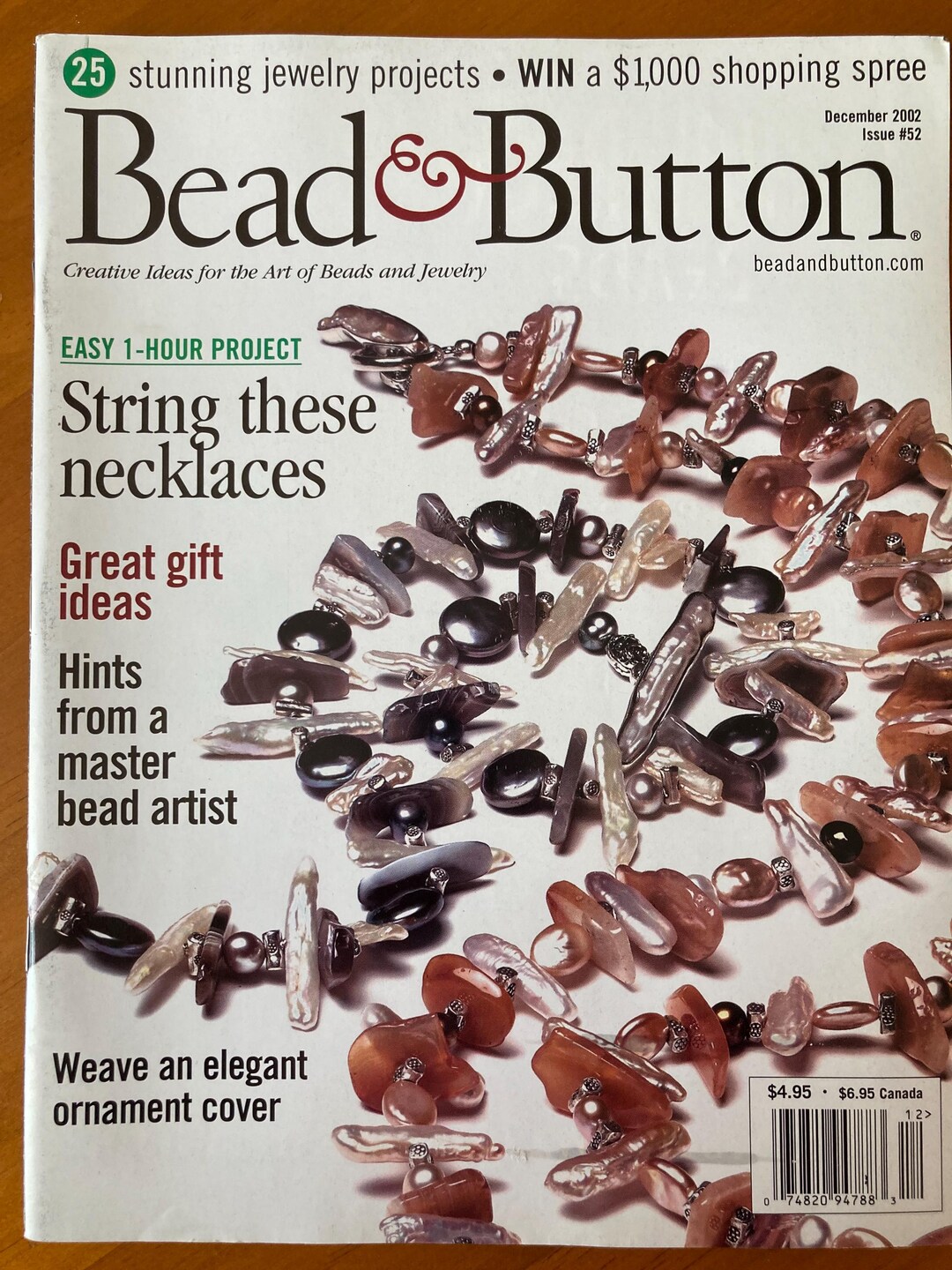 Bead & Button Magazine, Issue 52, December 2002 - Etsy