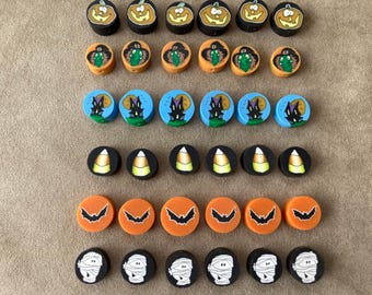 Polymer Clay Halloween Beads, 6 Characters!