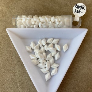 GemDuo, Chalk White Luster, GD8503000-14400 by Matubo