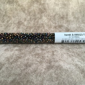 8-9MIX23, Heavy Metals Mix, 8/0 Seed Bead by Miyuki