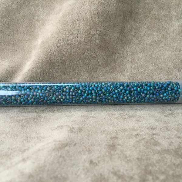 11-167BDF, Rainbow Frosted Teal, 11/0 Seed Bead by Toho