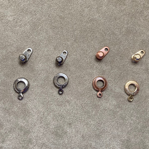 Ball & Socket Clasp, 5 Sets, 8mm, 6 Finishes