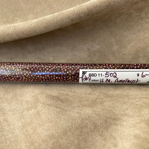 11-502, Higher Metallic Amethyst, 11/0 Seed Bead by Toho