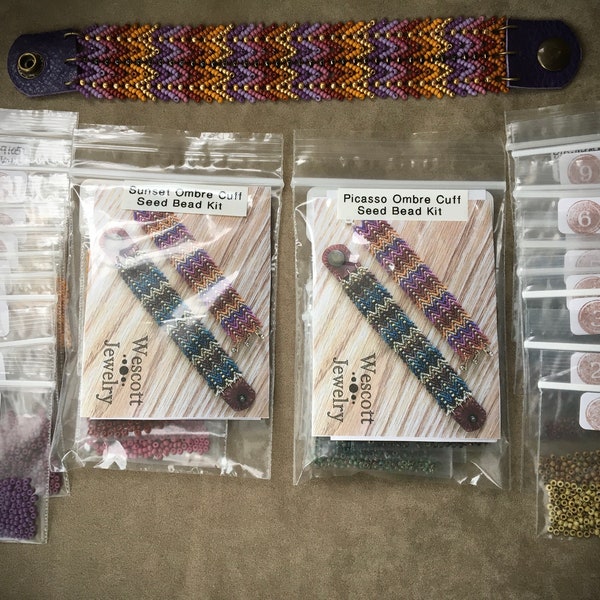 St. Petersburg Ombre Cuff SEED BEADS ONLY Assortment