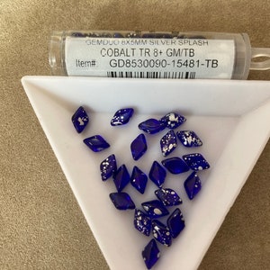 GemDuo, Silver Splash Cobalt Transparent, GD8530090-15481 by Matubo
