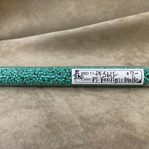 11-PF561F, PermaFinish Matte Galvanized Verdigris, 11/0 Seed Bead by Toho