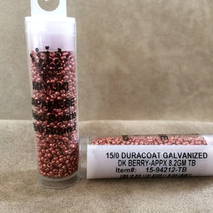 15-94212, Duracoat Galvanized Dark Berry, 15/0 Seed Bead by Miyuki
