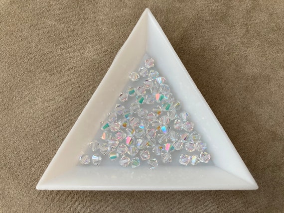 Swarovski 4mm Bicone, Crystal Transmission, Package of 72