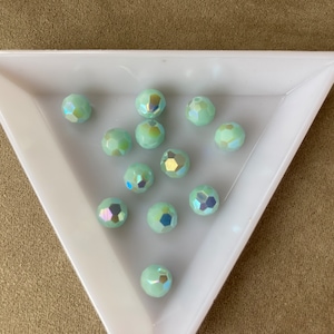 Swarovski 6mm Mint Alabaster AB2x, package of 12, Article 5000 Round