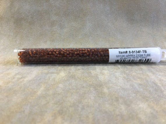 6-134F, Miyuki 20g Matte Transparent Dark Topaz 6-134F, Miyuki 20g Matte Transparent Dark Topaz