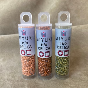 Luminous Spice Delica 11/0 Sortiment, 3er Set von Miyuki