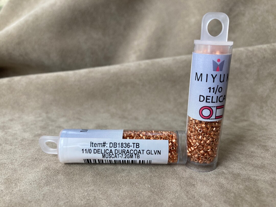 千趣会　DELICA　1972〜1974 Delica 11/0, DB1836, Duracoat Galvanized Muscat by Miyuki - Etsy