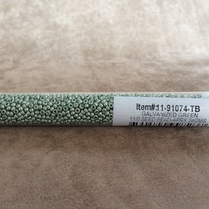 11-91074, Galvanized Green, 11/0 Seed Bead by Miyuki