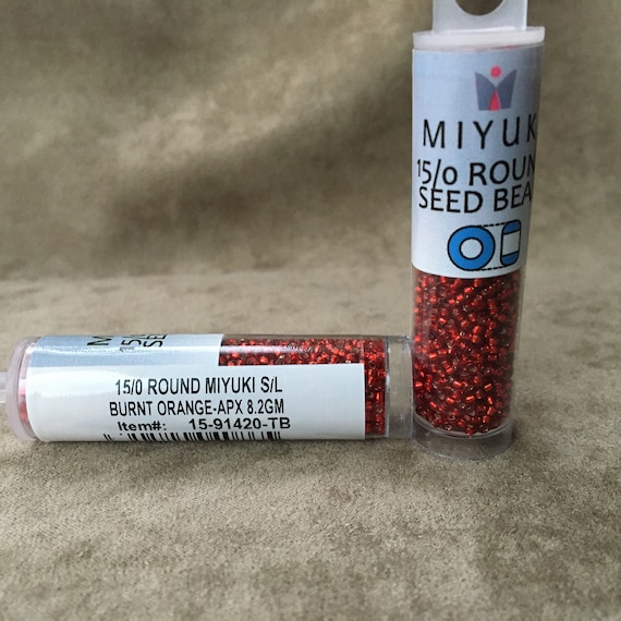 15-1419, Miyuki 8.2g Silver Lined Red AB 15-1419, Miyuki 8.2g Silver Lined Red AB