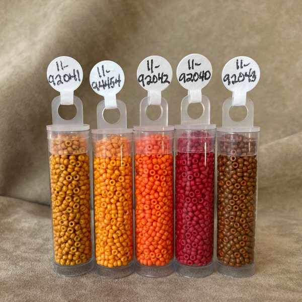 Day is Done, 11/0 Seed Bead Assortment by Miyuki, Set of 5