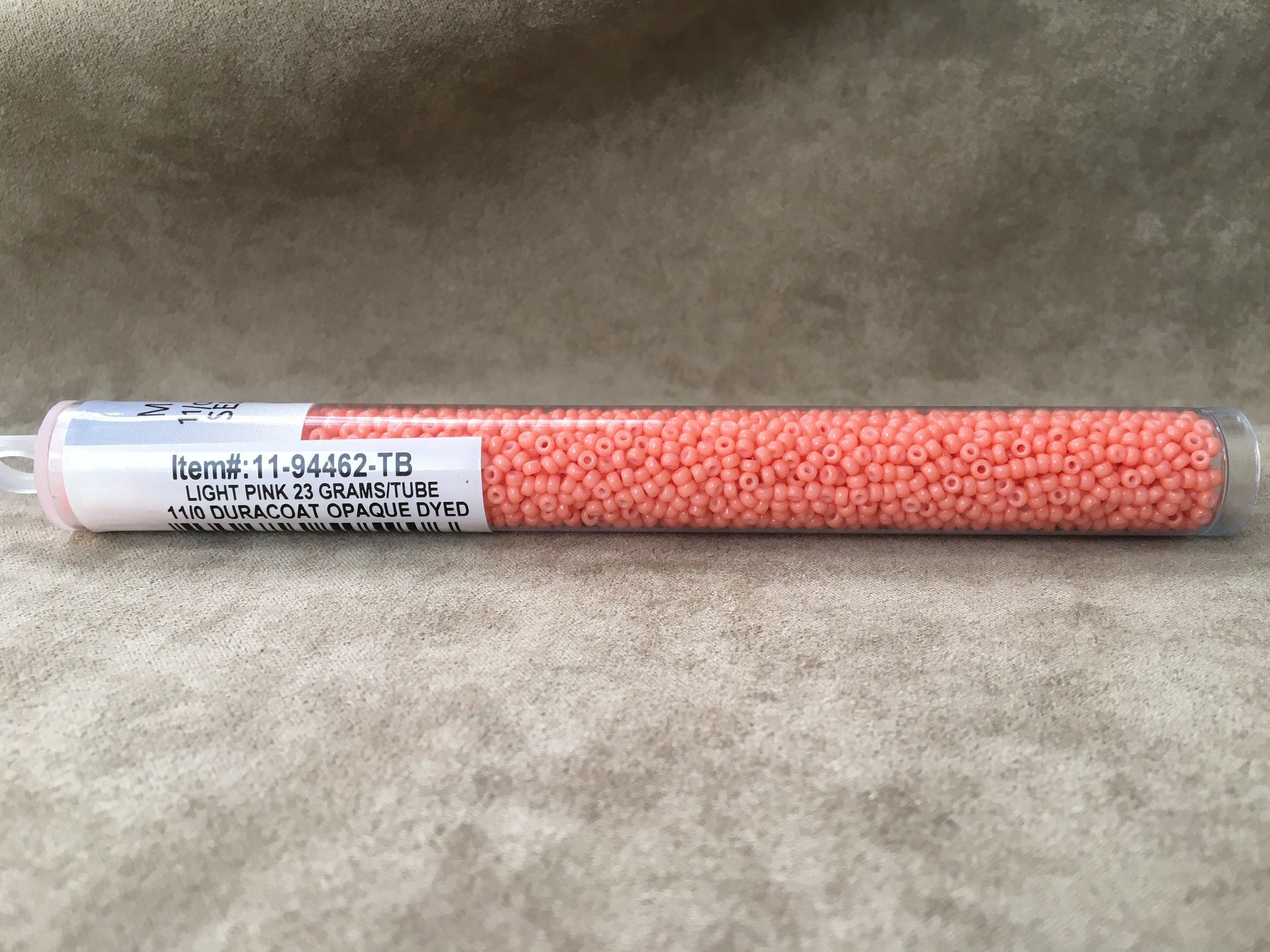 11-94462, Duracoat Opaque Dyed Light Pink, 11/0 Seed Bead by