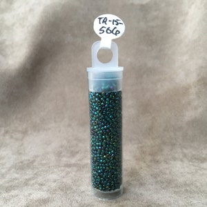 15-506, Higher Metallic June Bug, 15/0 Seed Bead by Toho