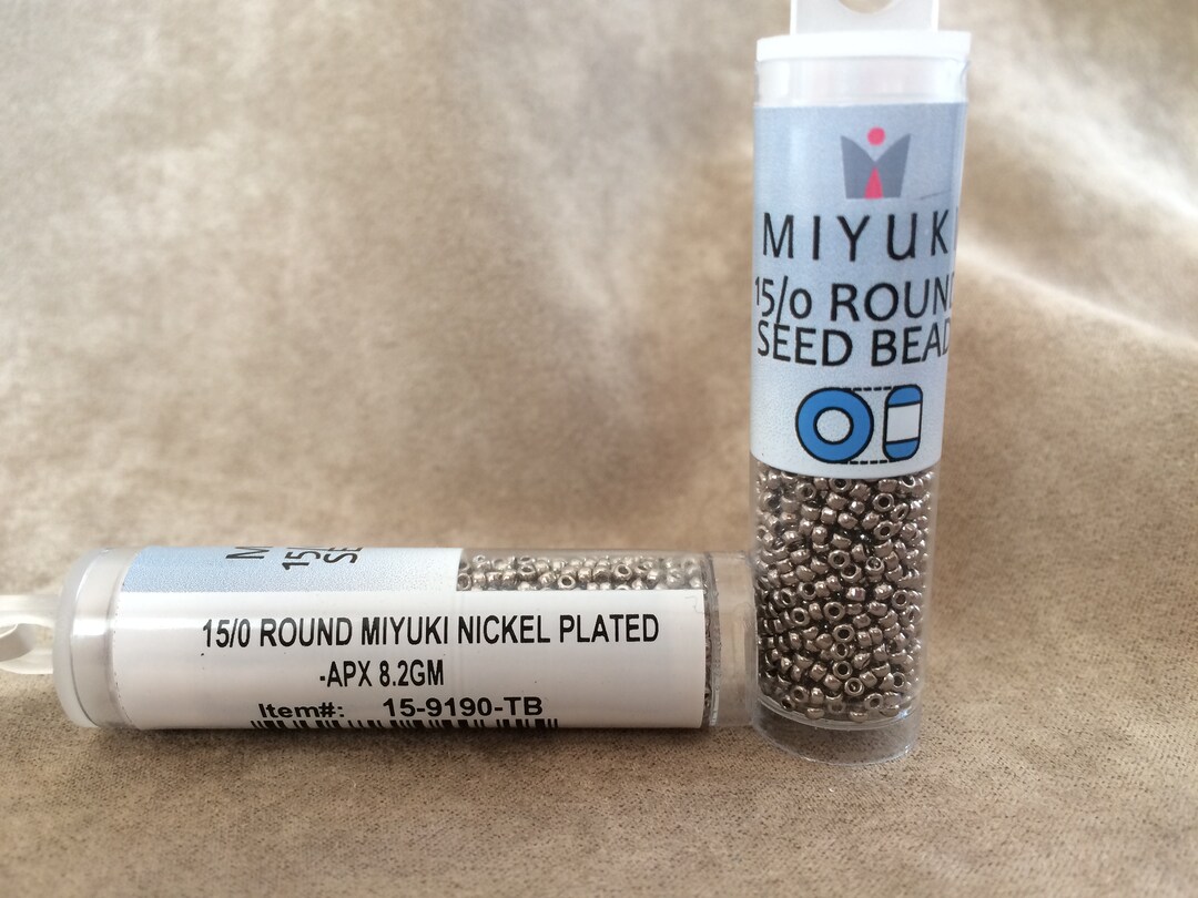 15-9190, Nickel Plate, 15/0 Seed Bead by Miyuki - Etsy