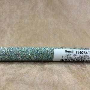11-9263, Lined Light Seafoam AB, perlina 11/0 di Miyuki
