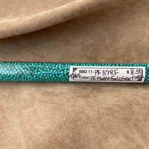 11-PF578F, PermaFinish Galvanized Matte Green Turquoise, 11/0 Seed Bead firmy Toho
