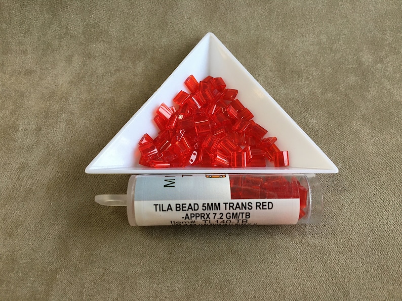 Tila Transparent Red Miyuki TL140
