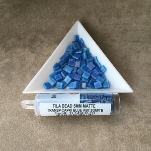 Tila, TL149FR, Matte Transparent Capri Blue AB, von Miyuki