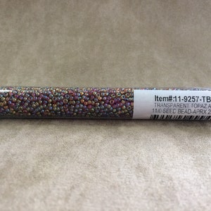 11-9257, Transparent Topaz AB, 11/0 Seed Bead by Miyuki