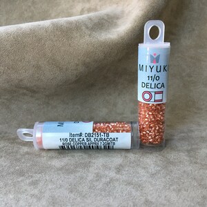 Delica 11/0, DB2151, S/L Duracoat Rose Copper by Miyuki