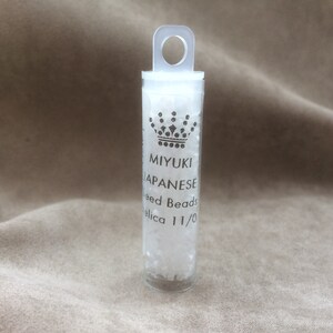 Delica 11/0, DB635, Crystal Silk Satin by Miyuki