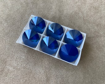 Set of 6, Swarovski Art. 1122, Crystal Royal Blue, 14mm