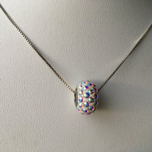 Swarovski Becharmed Pave Cabochon Large Hole Bead, Article 1805 ...