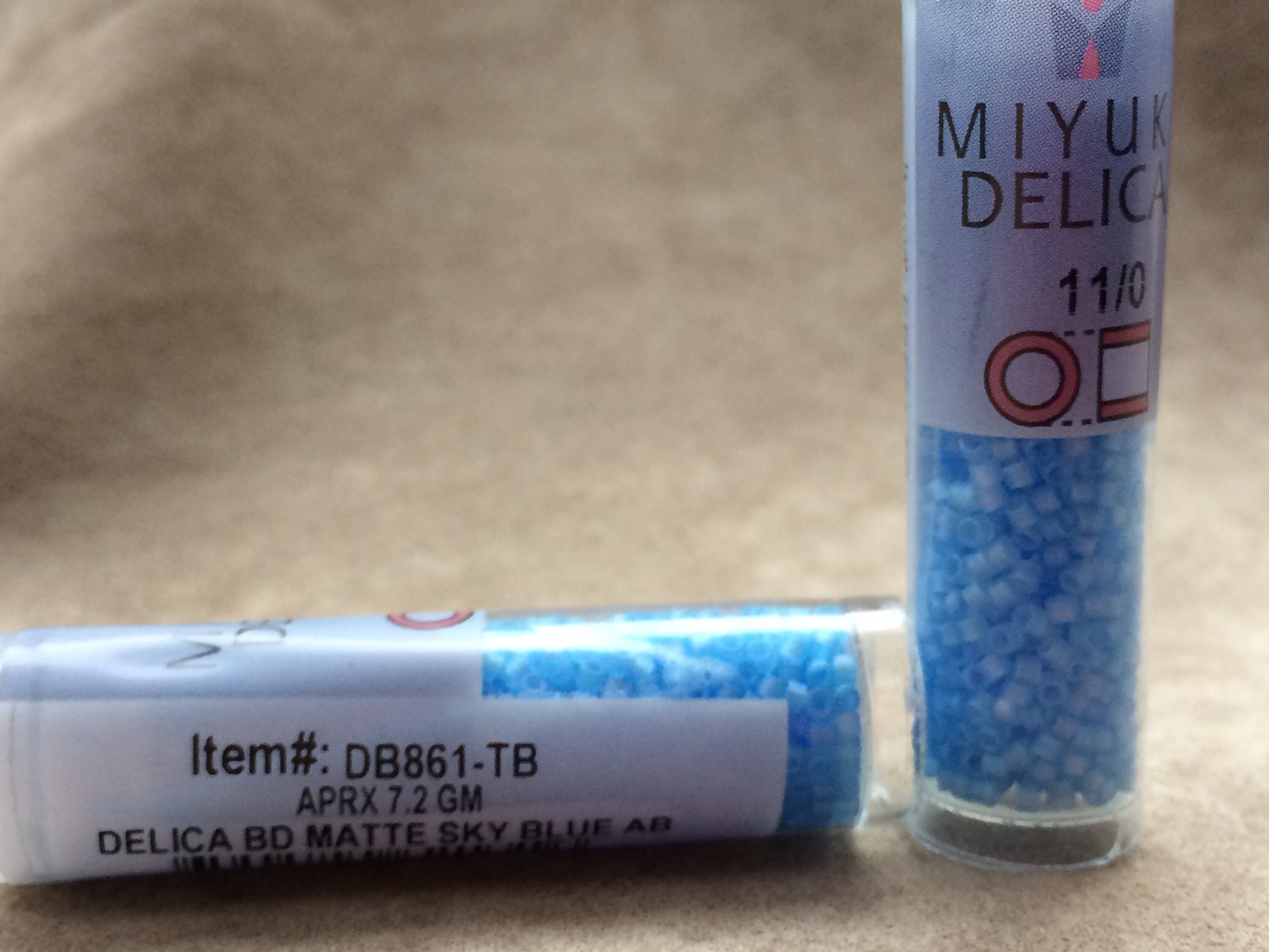 Delica 11/0, DB861, Matte Sky Blue AB by Miyuki - Etsy