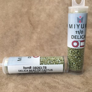 Delica 11/0, DB263, Opaque Cactus Luster by Miyuki