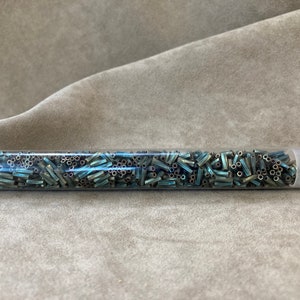 Twist Bugle Bead, 6mm / Size #2, TW206-1256, Matte Metallic Patina Iris by Miyuki
