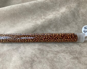 Peanut Bead, Russet Swirl Luster, BP-904 by Matsuno