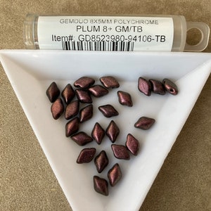GemDuo, Polychrome Plum, GD8523980-94106 by Matubo