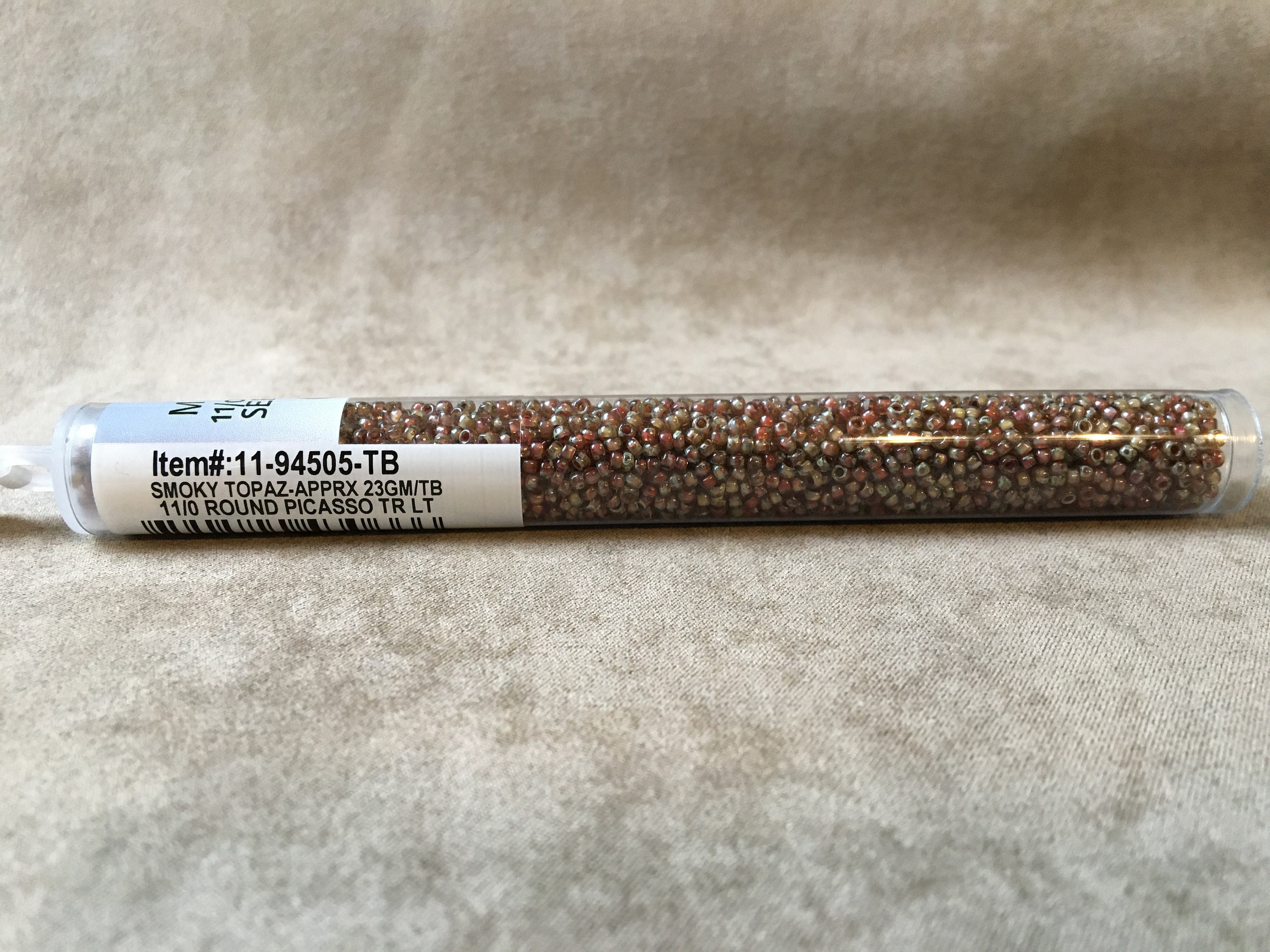 11-4505, Miyuki 22g Tr Light Smoky Topaz Picasso 11-4505, Miyuki 22g Tr Light Smoky Topaz Picasso