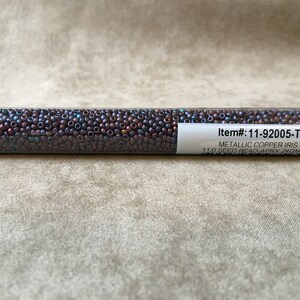 11-92005, Matte Metallic Copper Iris, 11/0 Seed Bead by Miyuki